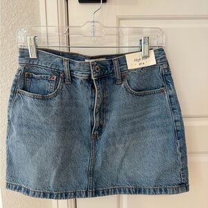 Abercrombie & Fitch Blue Mini Skirt